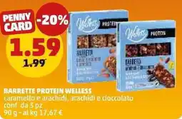 PENNY Barrette protein WELLESS offerta