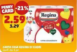 PENNY Carta casa regina di cuori offerta