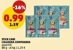 PENNY Stick cani L'ALLEGRA COMPAGNIA offerta