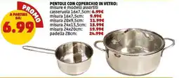 PENNY Pentole con coperchio in vetro offerta