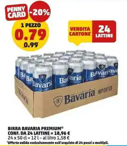 PENNY Birra bavaria premium offerta