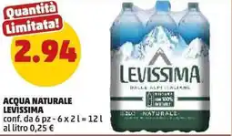 PENNY Acqua naturale LEVISSIMA offerta