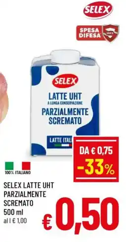 A&O Selex latte uht parzialmente scremato offerta