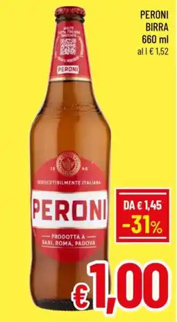 A&O Peroni birra offerta