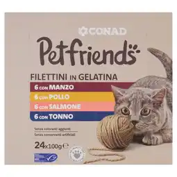 Spazio Conad FILETTINI IN GELATINA CONAD PETFRIENDS offerta