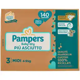 Spazio Conad • PANNOLINI BABY-DRY PAMPERS • MUTANDINO STOP&PROTECT offerta