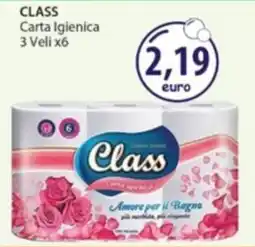 Acqua & Sapone CLASS Carta Igienica 3 Veli x6 offerta