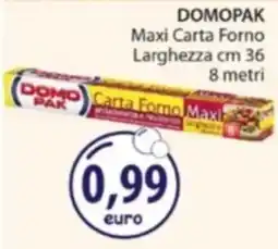 Acqua & Sapone DOMOPAK Maxi Carta Forno Larghezza cm 36 offerta