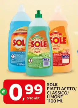 Extra Supermercati Sole piatti aceto/ classico/ limone offerta