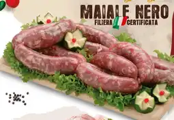 Extra Supermercati Salsiccia di maiale nero di filiera certificata 100% italiano offerta