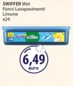 Acqua & Sapone SWIFFER Wet Panni Lavapavimenti Limone offerta