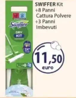 Acqua & Sapone SWIFFER Kit +8 Panni Cattura Polvere +3 Panni Imbevuti offerta