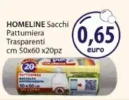 Acqua & Sapone HOMELINE Sacchi Pattumiera Trasparenti offerta