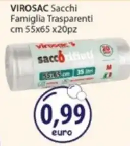 Acqua & Sapone VIROSAC Sacchi Famiglia Trasparenti offerta