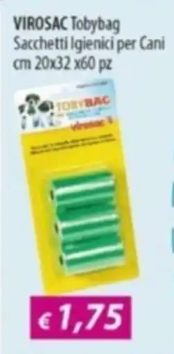 Acqua & Sapone VIROSAC Tobybag Sacchetti Igienici per Cani offerta
