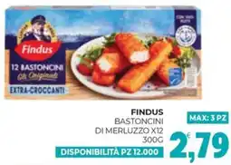 Eté Findus bastoncini di merluzzo x12 offerta