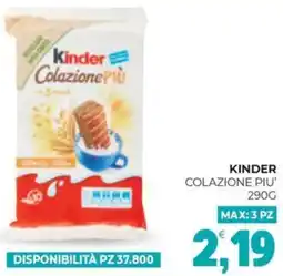 Eté Kinder colazione piu' offerta