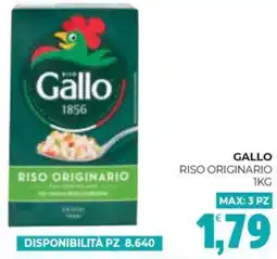 Eté Gallo riso originario offerta