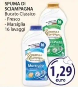 Acqua & Sapone SPUMA DI SCIAMPAGNA Bucato Classico -Fresco - Marsiglia offerta