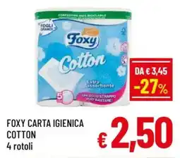 A&O Foxy carta igienica cotton offerta