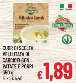A&O Cuor di scelta vellutata di carciofi con patate e porri offerta