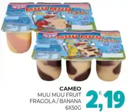 Eté Cameo muu muu fruit fragola/banana offerta