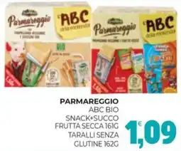 Eté Parmareggio abc bio snack+succo frutta secca taralli senza glutine offerta