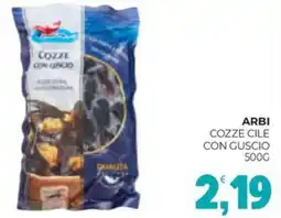 Eté Arbi cozze cile con guscio offerta