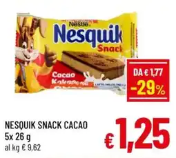 A&O Nesquik snack cacao offerta
