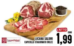 Al Discount Lucana salumi capicollo stagionato dolce offerta