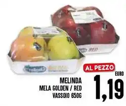 Al Discount Melinda mela golden / red vassoio offerta