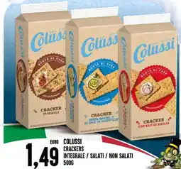 Al Discount Colussi crackers integrale / salati / non salati offerta