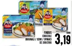 Al Discount Findus croccole originali/semi/spinaci offerta