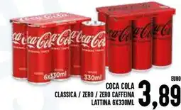 Al Discount Coca cola classica/zero/zero caffeina lattina offerta