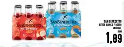 Al Discount San benedetto bitter bianco/rosso offerta