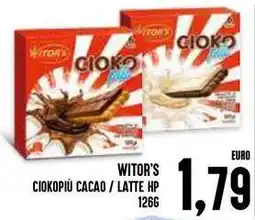 Al Discount Witor's ciokopiù cacao/latte hp offerta