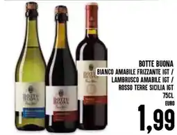 Al Discount Botte buona bianco amabile frizzante igt / lambrusco amabile igt / rosso terre sicilia igt offerta