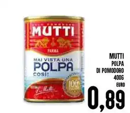 Al Discount Mutti polpa di pomodoro offerta