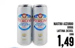 Al Discount Nastro azzurro birra lattina offerta