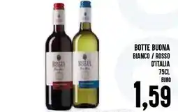 Al Discount Botte buona bianco/rosso d'italia offerta