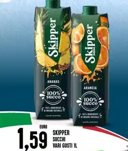 Al Discount Skipper succhi offerta