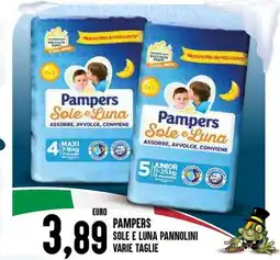 Al Discount Pampers sole e luna pannolini offerta