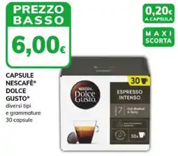 Basko Capsule NESCAFÈ DOLCE GUSTO diversi tipi e grammature 30 capsule offerta