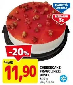 DPiù Cheesecake fragoline di bosco offerta