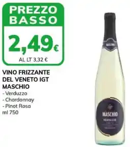 Basko Vino frizzante del veneto igt MASCHIO offerta