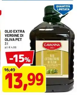 DPiù Cavanna olio extra vergine di oliva pet offerta