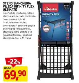 DPiù Vileda stendibiancheria vileda infinity flex ultimate offerta