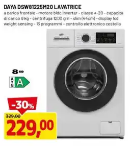 DPiù DAYA DSW81225M20 LAVATRICE offerta