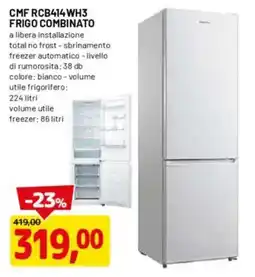 DPiù CMF RCB414 WH3 FRIGO COMBINATO offerta