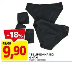 DPiù 5 slip donna midi o maxi offerta